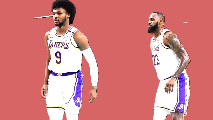 LeBron James and his son, Bronny, etched their names in NBA history 1 Leborn
